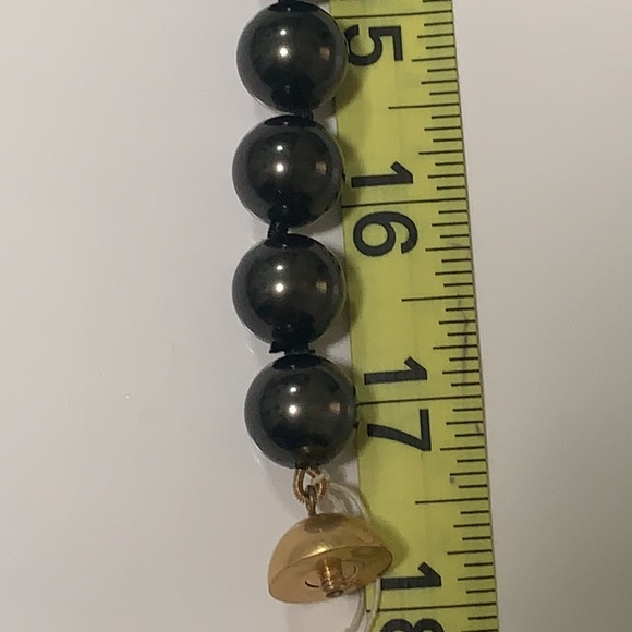 Ralph Lauren Large Black Pearl Necklace - Picture 4 of 7